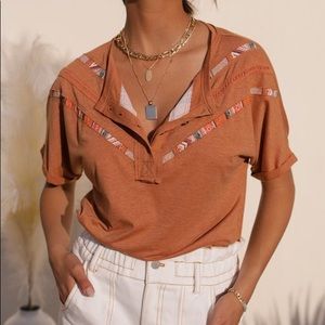 Böhme Raya Button Front Tee Shirt